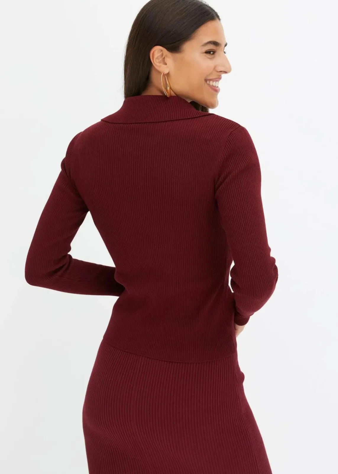 bonprix Bekleidung·Umstandsmode|Bekleidung·Jeans^Pullover rubinrot