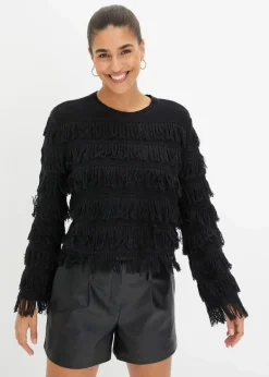 bonprix Bekleidung·Umstandsmode|Strickmode^Pullover schwarz