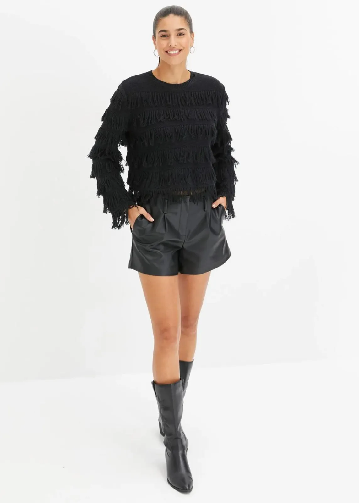 bonprix Bekleidung·Umstandsmode|Strickmode^Pullover schwarz