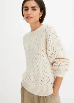 bonprix Bekleidung·Umstandsmode|Strickmode^Pullover cremeweiß