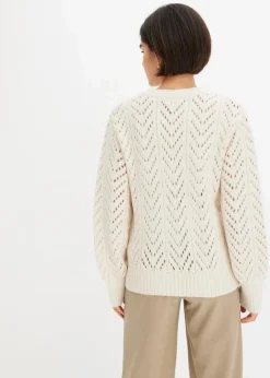 bonprix Bekleidung·Umstandsmode|Strickmode^Pullover cremeweiß
