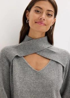 bonprix Bekleidung·Umstandsmode|Bekleidung·Jeans^Pullover grau meliert