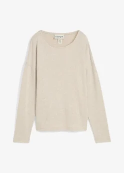 bonprix Bekleidung·Umstandsmode|Bekleidung·Jeans^Pullover hellsand meliert