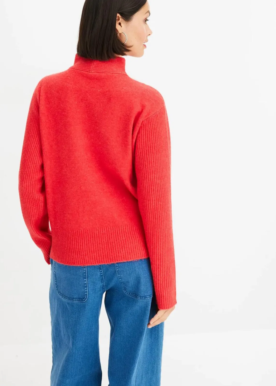 bonprix Pullover & Strickjacken|Strickmode^Pullover salsarot