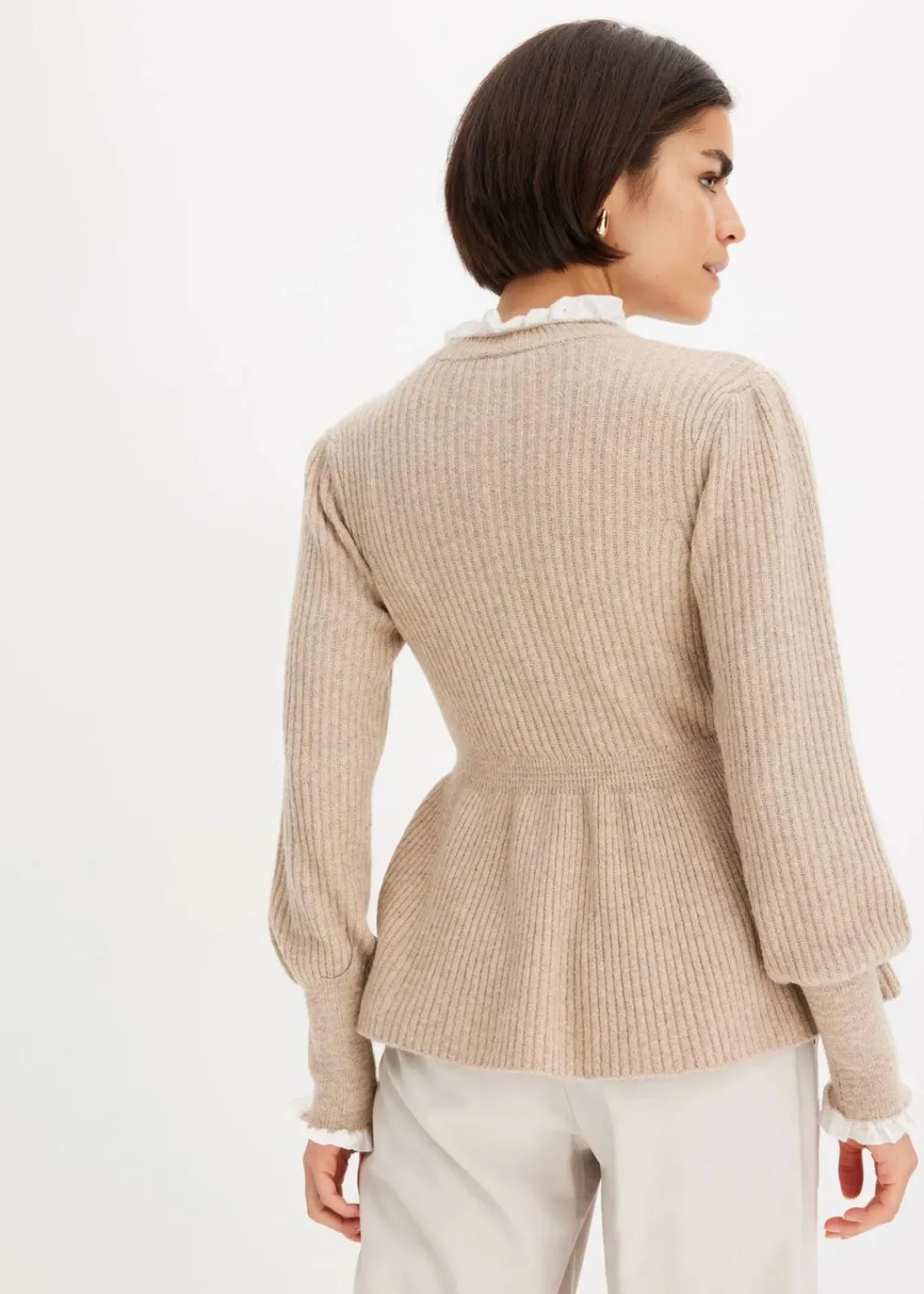 bonprix Bekleidung·Umstandsmode|Bekleidung·Jeans^Pullover beige meliert