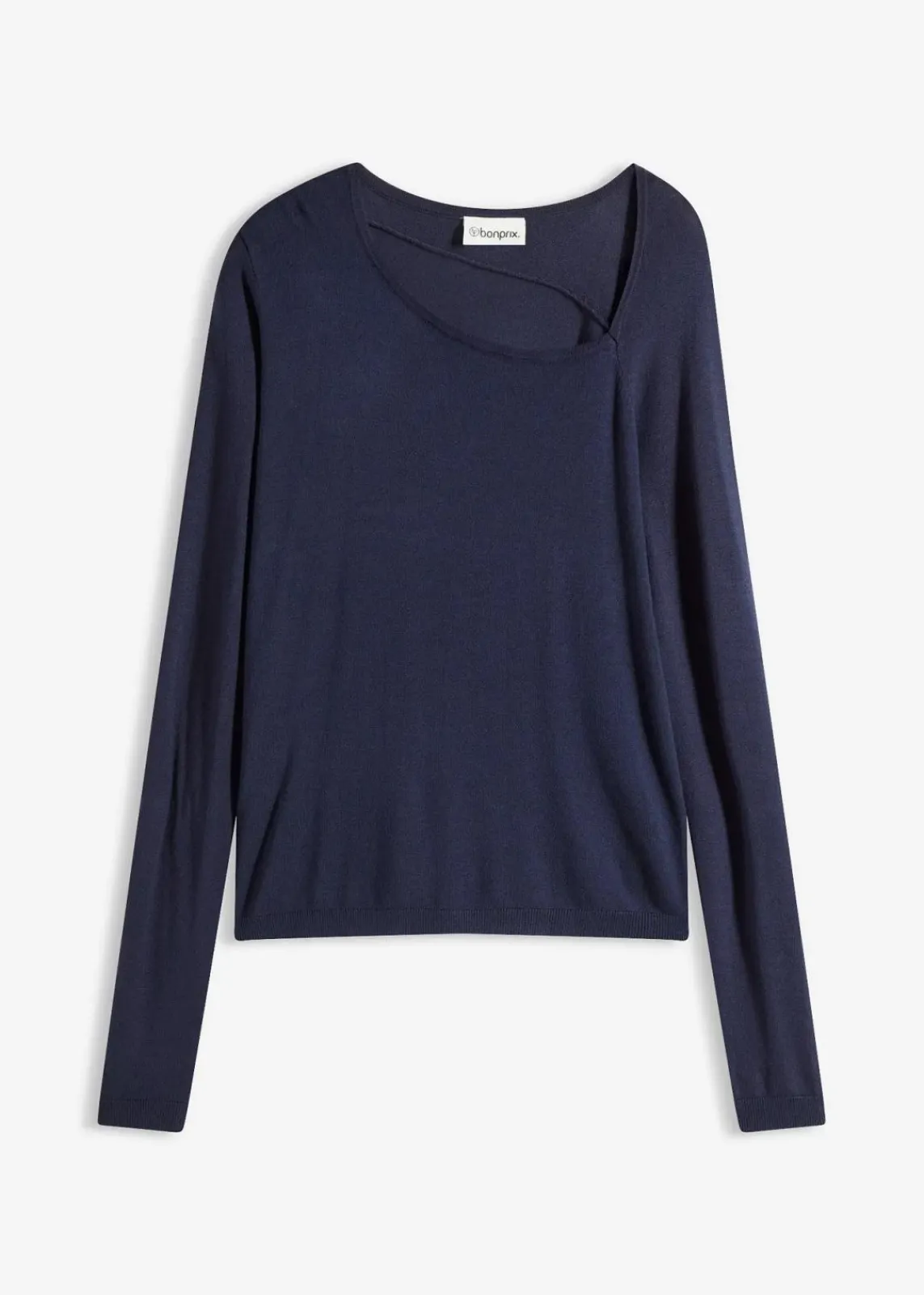 bonprix Bekleidung·Umstandsmode|Bekleidung·Jeans^Pullover aus fließendem Viskose-Mix dunkelblau