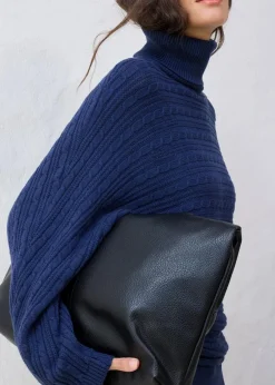 bonprix Bekleidung·Umstandsmode|Pullover & Strickjacken^Pullover aus Merinowolle dunkelblau