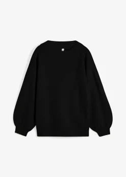 bonprix Pullover & Strickjacken|Strickmode^Pullover mit Ballonärmeln schwarz