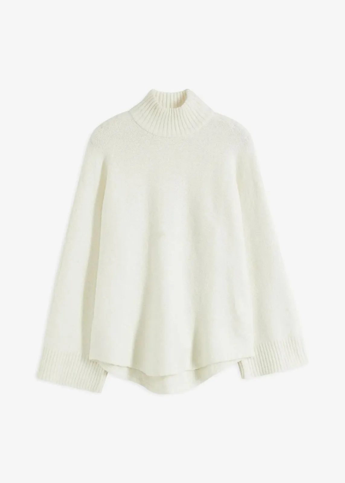 bonprix Pullover & Strickjacken|Strickmode^Pullover mit Stehkragen cremeweiß