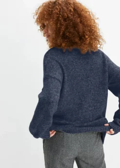 bonprix Bekleidung·Umstandsmode|Bekleidung·Jeans^Pullover mit Stern dunkelblau