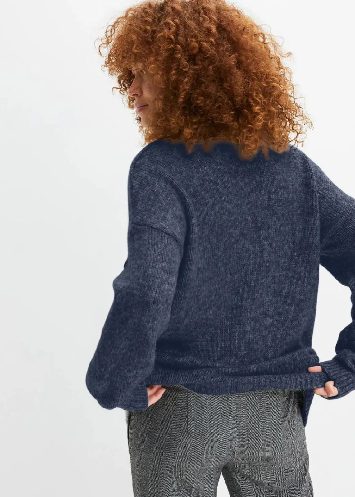 bonprix Bekleidung·Umstandsmode|Bekleidung·Jeans^Pullover mit Stern dunkelblau