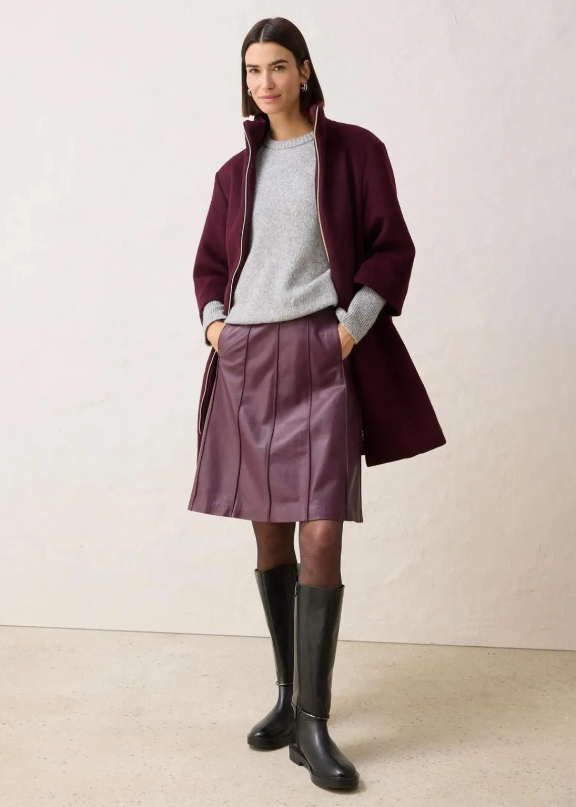 bonprix Bekleidung·Umstandsmode|Premium^Pullover mit Woll-Anteil hellgrau meliert