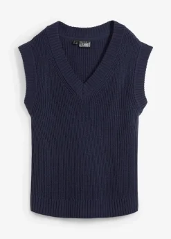 bonprix Bekleidung·Umstandsmode|Strickmode^Pullunder dunkelblau