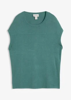bonprix Bekleidung·Umstandsmode|Bekleidung·Jeans^Pullunder aus softem Viskose-Mix graugrün