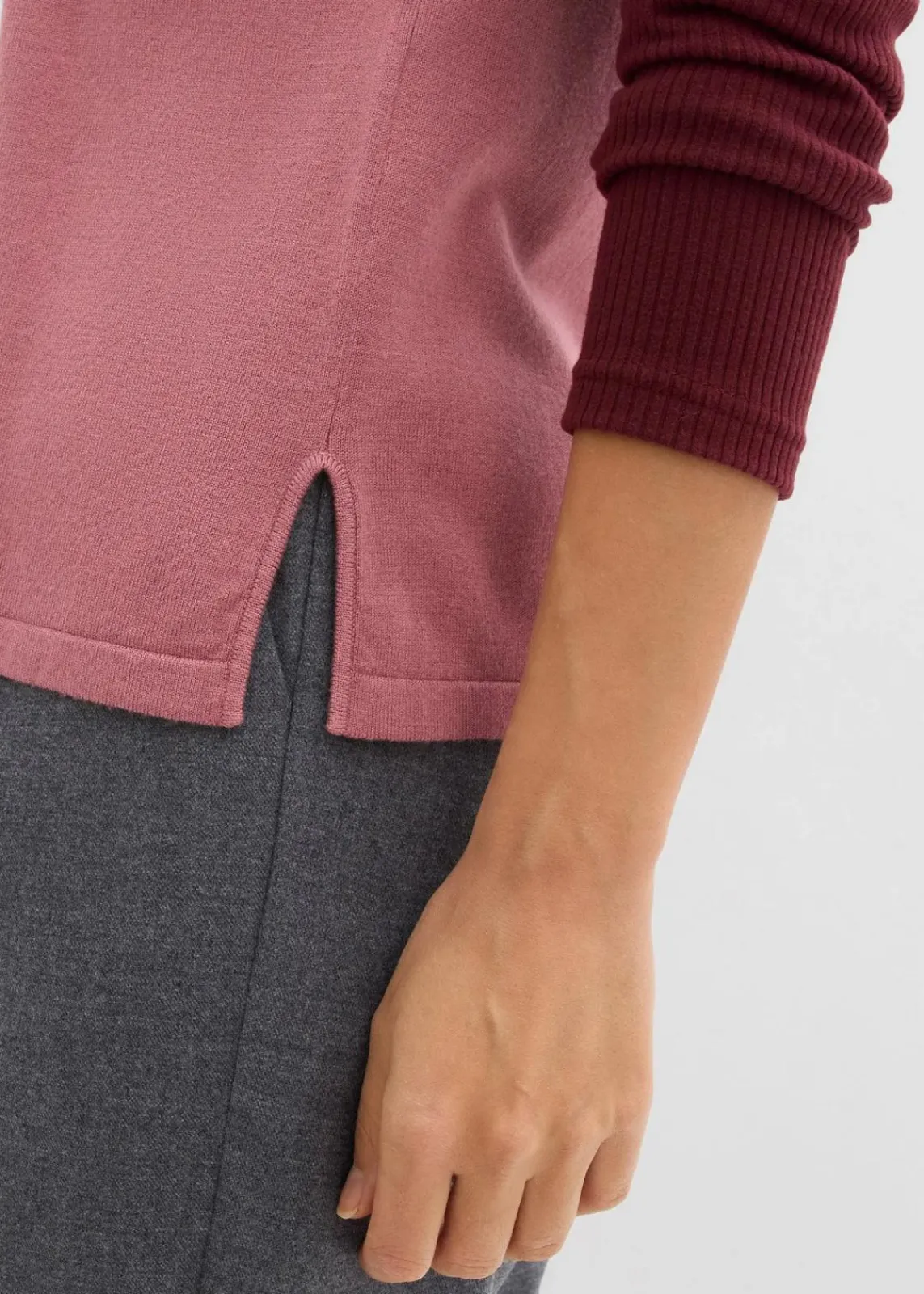 bonprix Pullover & Strickjacken|Strickmode^Pullunder aus softem Viskose-Mix softbeere