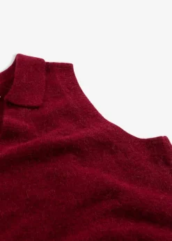 bonprix Pullover & Strickjacken|Strickmode^Pullunder mit Alpakawolle pflaumenrot