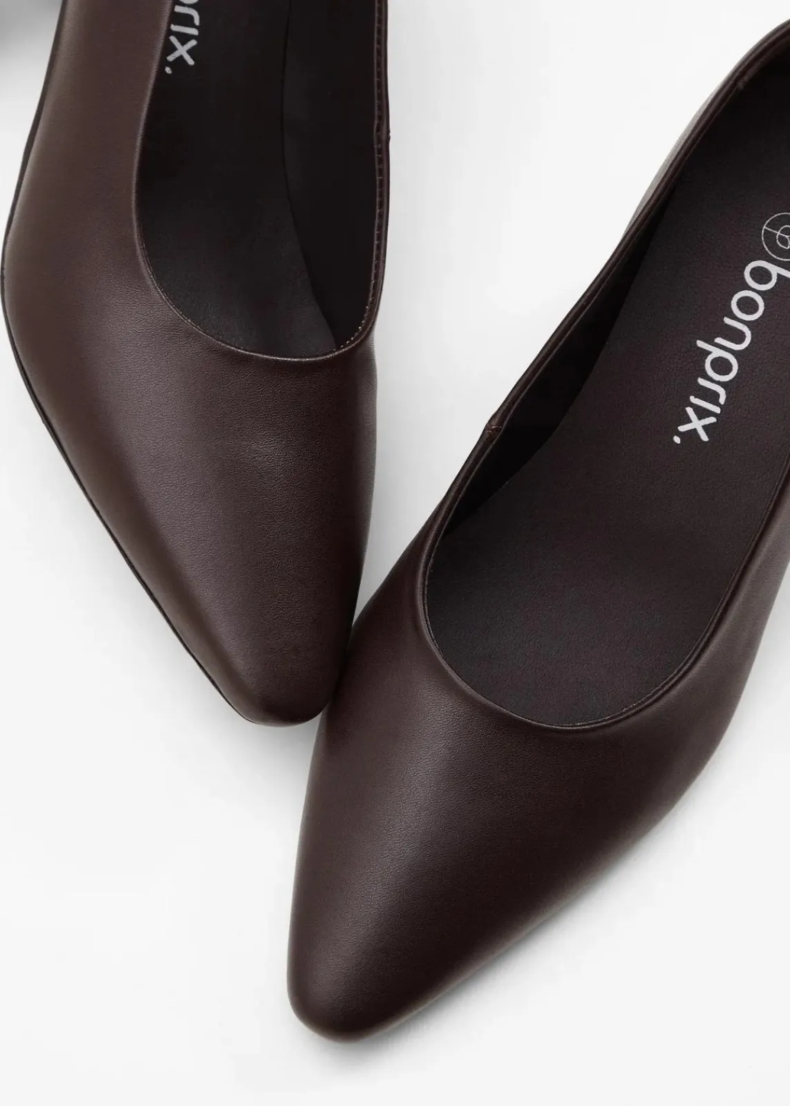 bonprix Pumps^Pumps aus Leder dunkelbraun