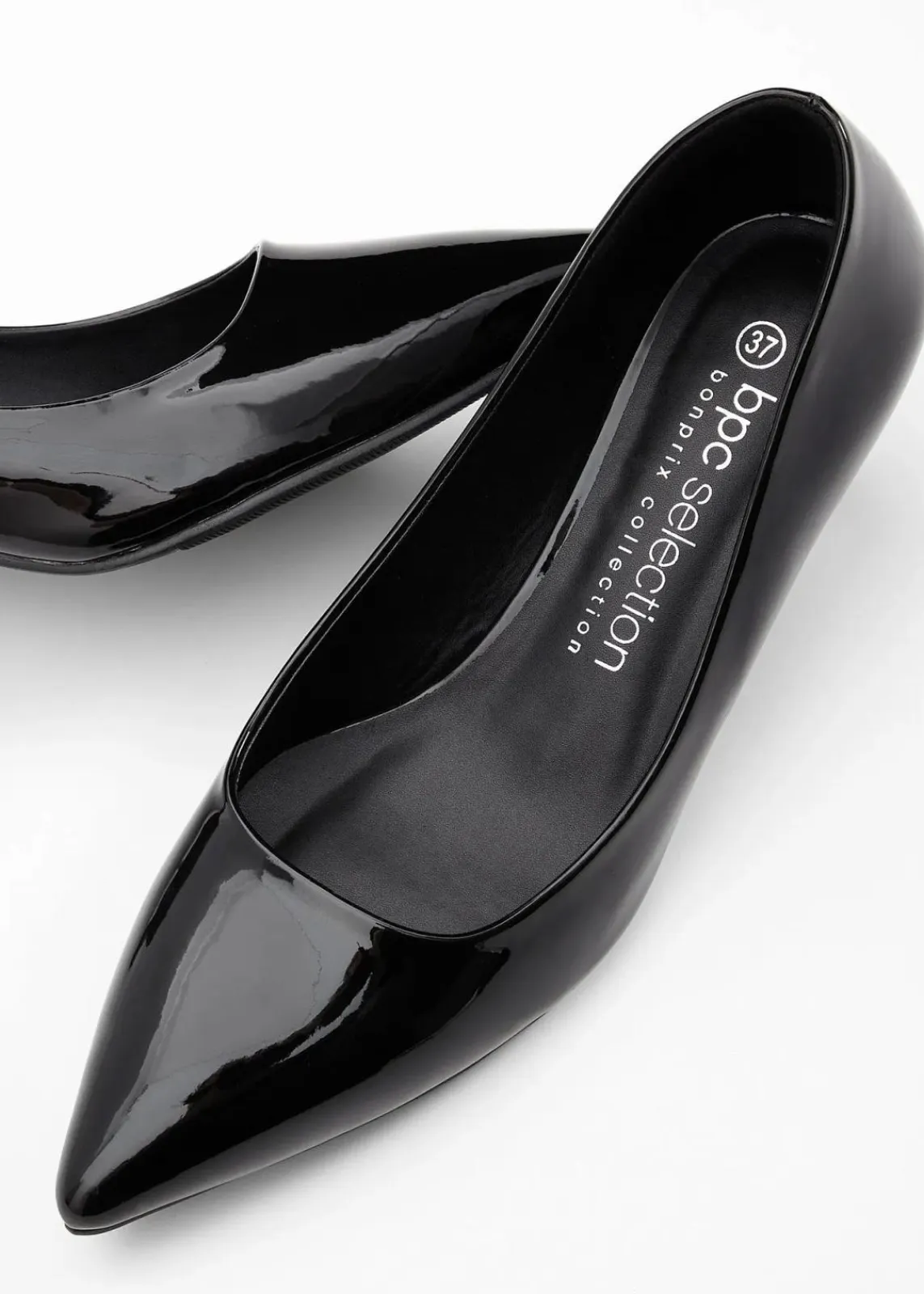 bonprix Pumps^Pumps in Lack-Optik schwarz