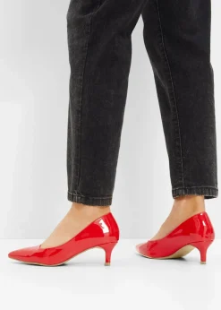 bonprix Pumps^Pumps in Lack-Optik rot