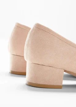 bonprix Schuhe & Accessoires In Spezialgrößen·Schuhe In Übergröße|Pumps^Pumps mit Blockabsatz beige