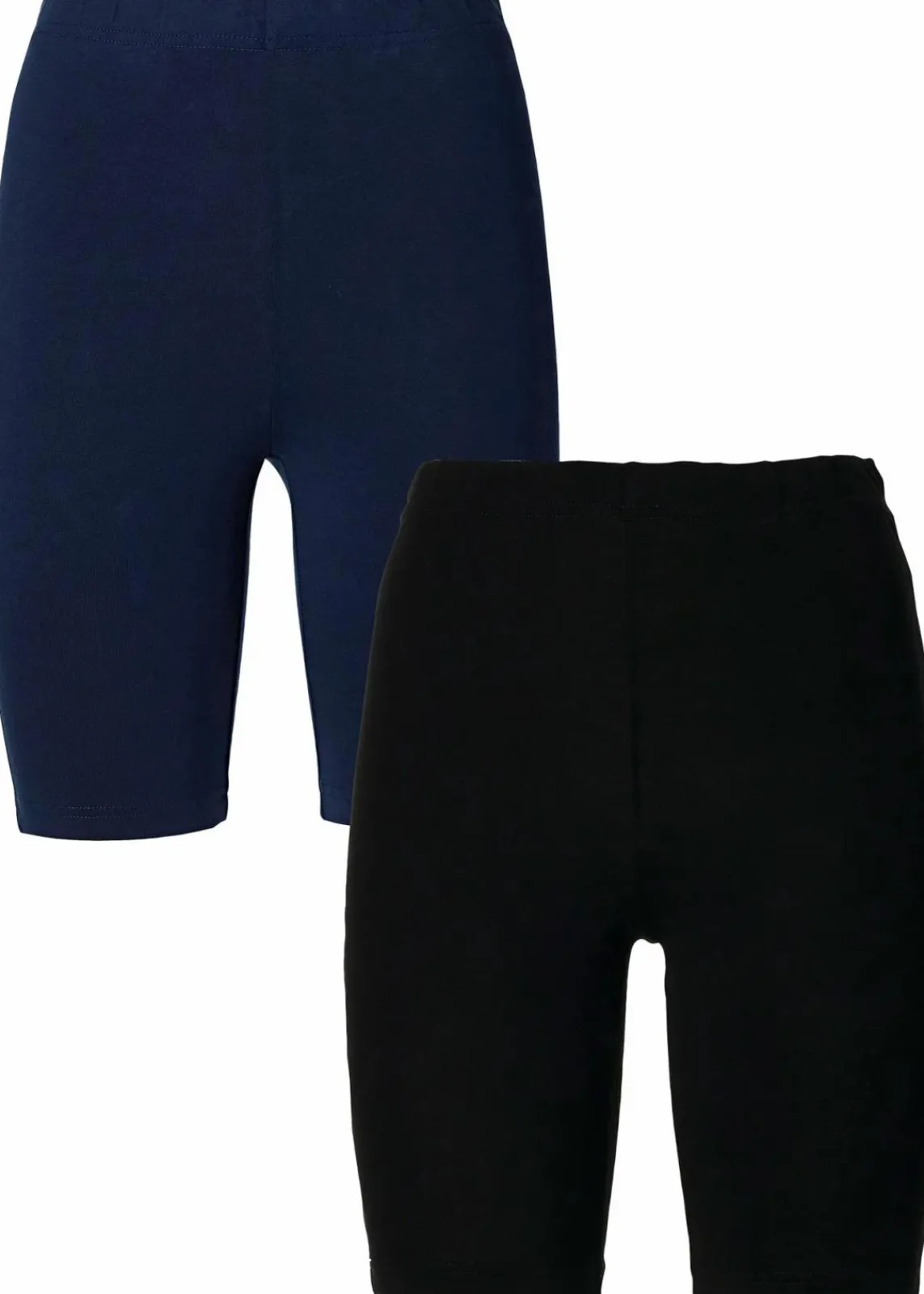 bonprix Hosen|Basics^Radlerhose (2er Pack) dunkelblau+schwarz