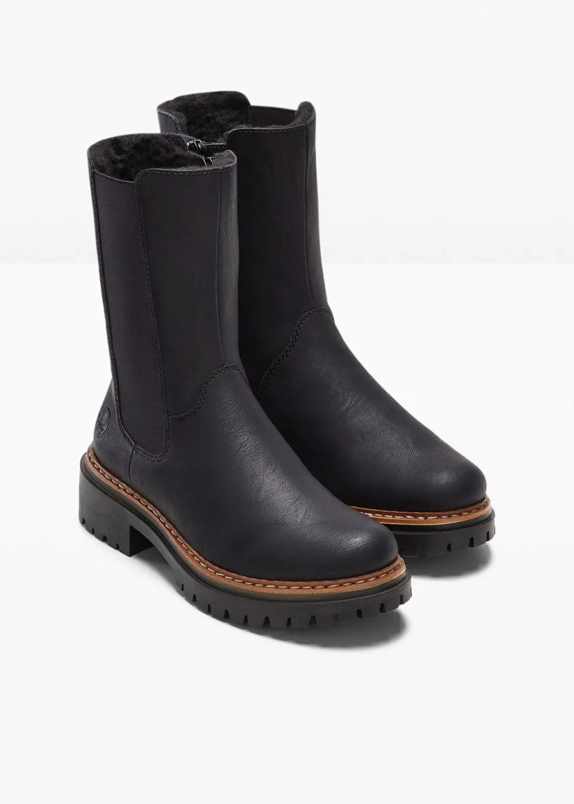 Rieker High Heels|Komfortschuhe^Chelsea-Boots schwarz