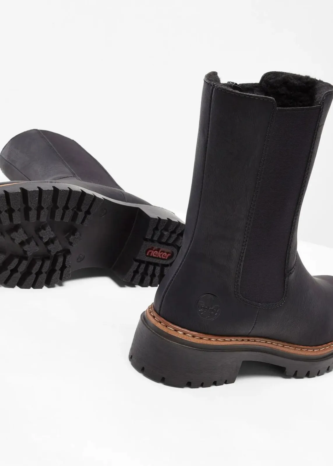 Rieker High Heels|Komfortschuhe^Chelsea-Boots schwarz