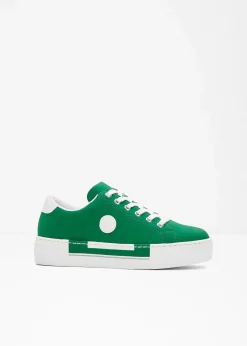Rieker High Heels|Komfortschuhe^Komfort-Plateau-Sneaker mit leichter Sohle smaragd