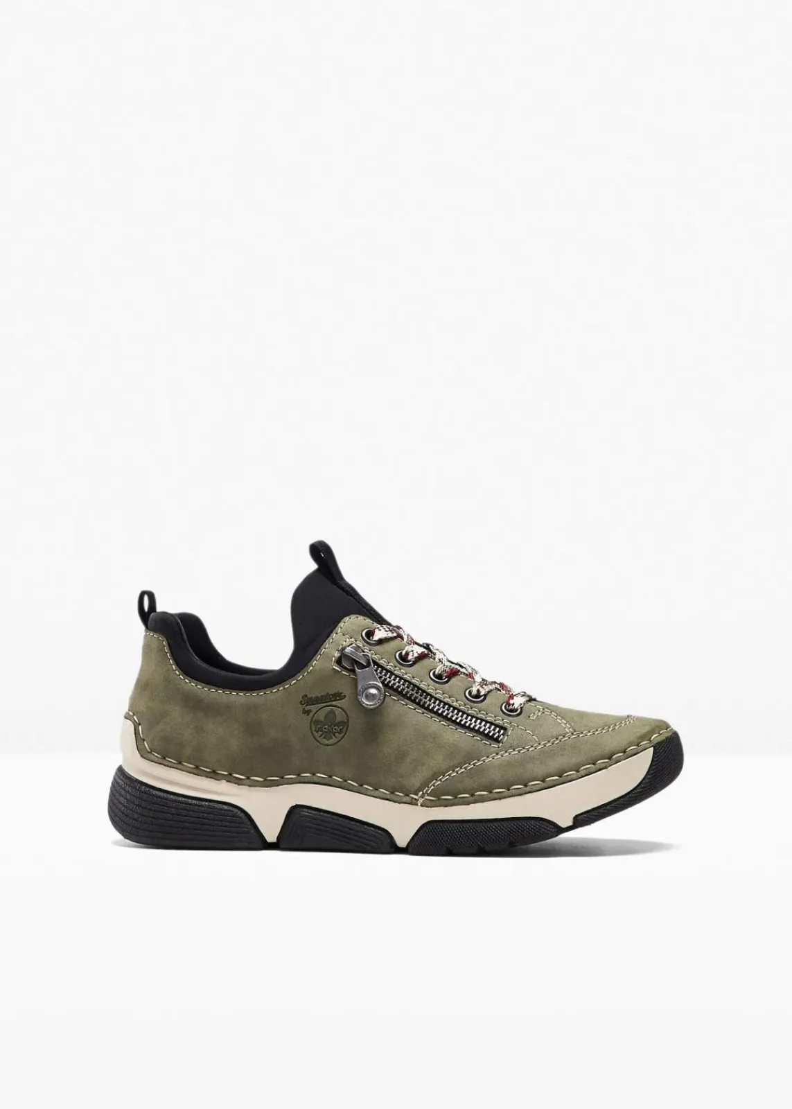 Rieker High Heels|Komfortschuhe^Komfort-Sneaker mit gepolsterter Innensohle khaki