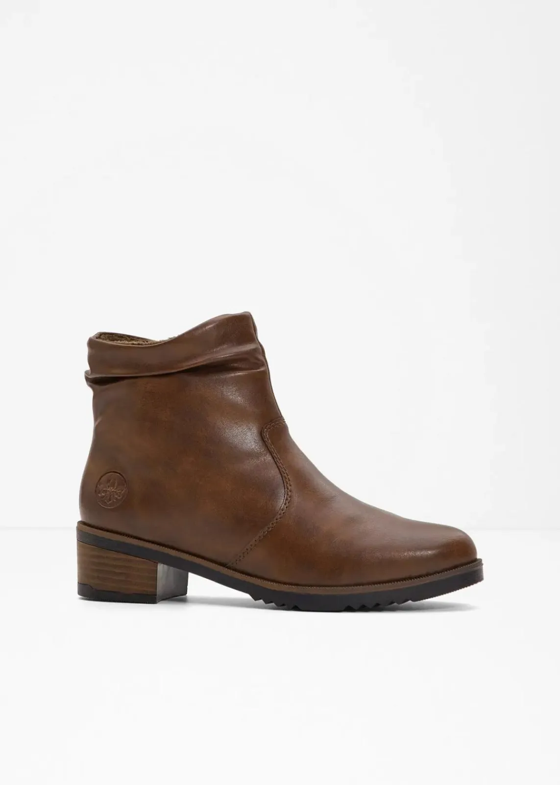 Rieker High Heels|Komfortschuhe^Komfort-Stiefeletten mit gepolsterter Innensohle braun