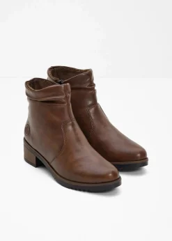 Rieker High Heels|Komfortschuhe^Komfort-Stiefeletten mit gepolsterter Innensohle braun
