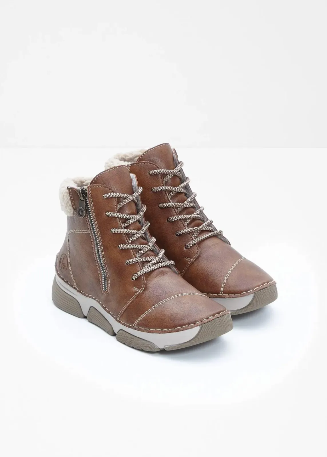 Rieker High Heels|Komfortschuhe^Schnür Boot cognac