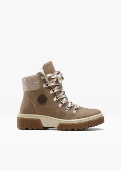 Rieker High Heels|Komfortschuhe^Schnür Boot taupe