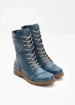 Rieker High Heels|Komfortschuhe^Schnür Boot blau