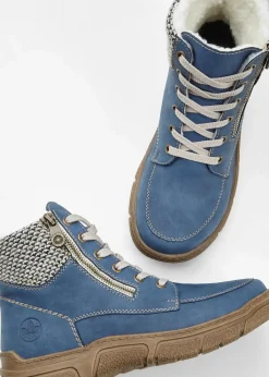 Rieker High Heels|Komfortschuhe^Schnür Boot blau