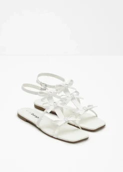 bonprix Sommerschuhe^Riemchensandalen weiß
