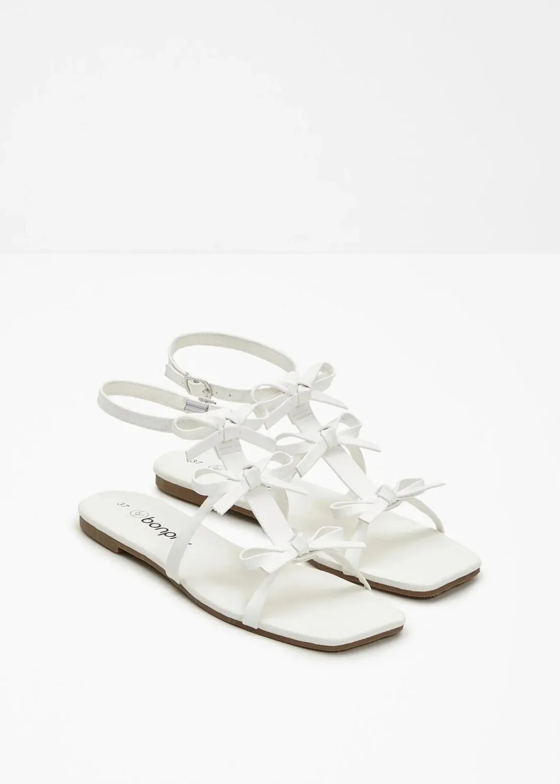 bonprix Sommerschuhe^Riemchensandalen weiß