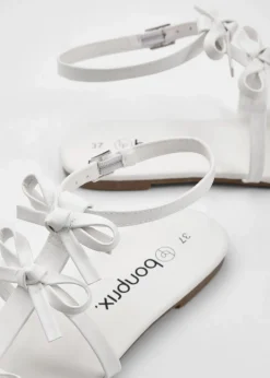 bonprix Sommerschuhe^Riemchensandalen weiß