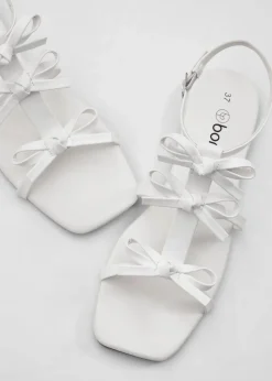 bonprix Sommerschuhe^Riemchensandalen weiß