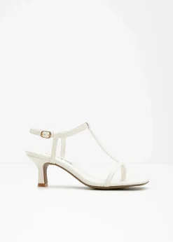 bonprix Sommerschuhe^Riemchensandaletten cremeweiß