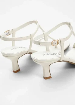 bonprix Sommerschuhe^Riemchensandaletten cremeweiß