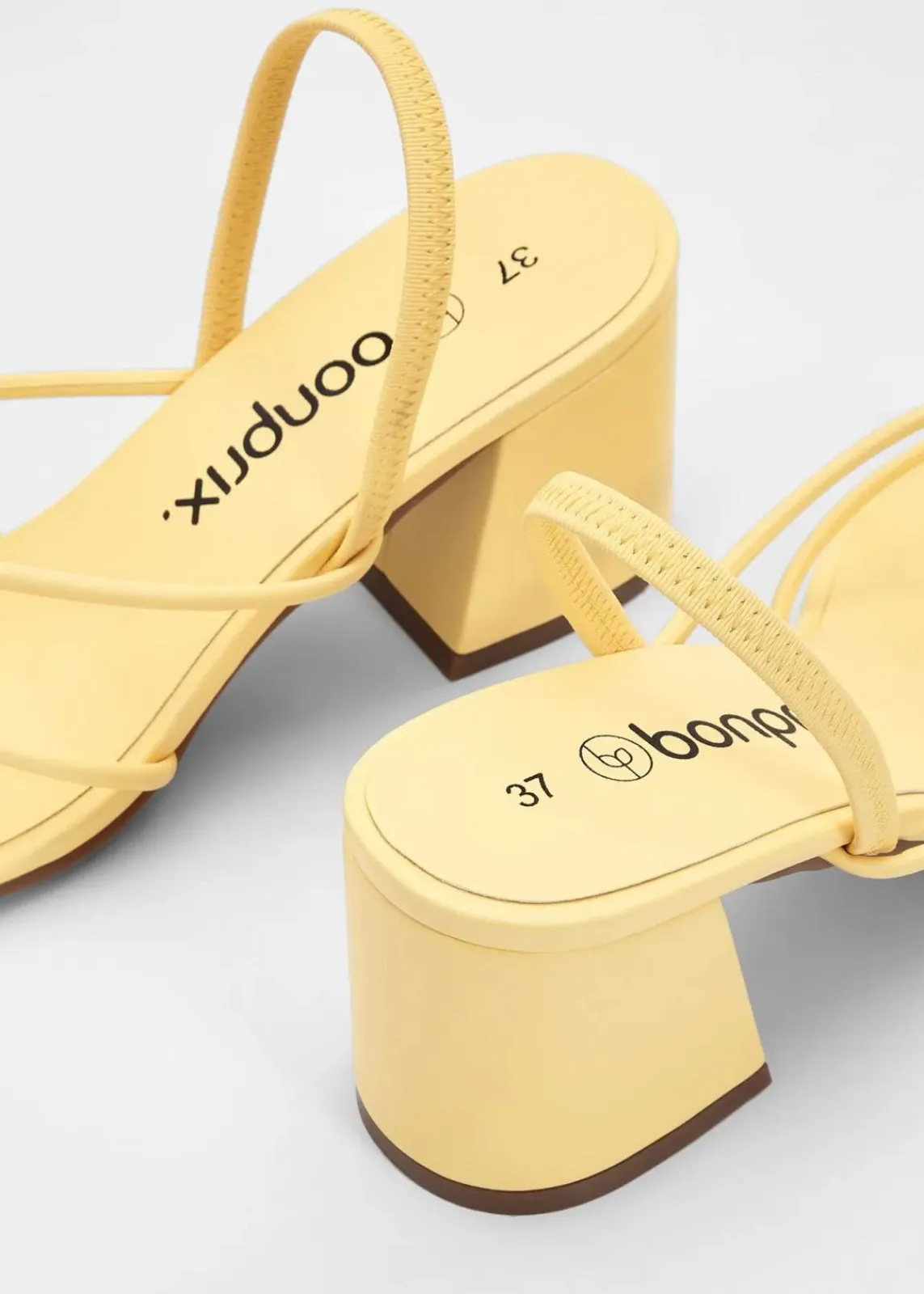 bonprix Sommerschuhe|Festliche Mode^Riemchensandaletten mit Blockabsatz softgelb