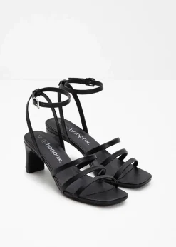 bonprix Sommerschuhe|Festliche Mode^Riemchensandaletten mit schmalem Absatz schwarz