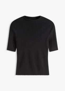 bonprix Bekleidung·Umstandsmode|Bekleidung·Jeans^Ripp-Pullover schwarz