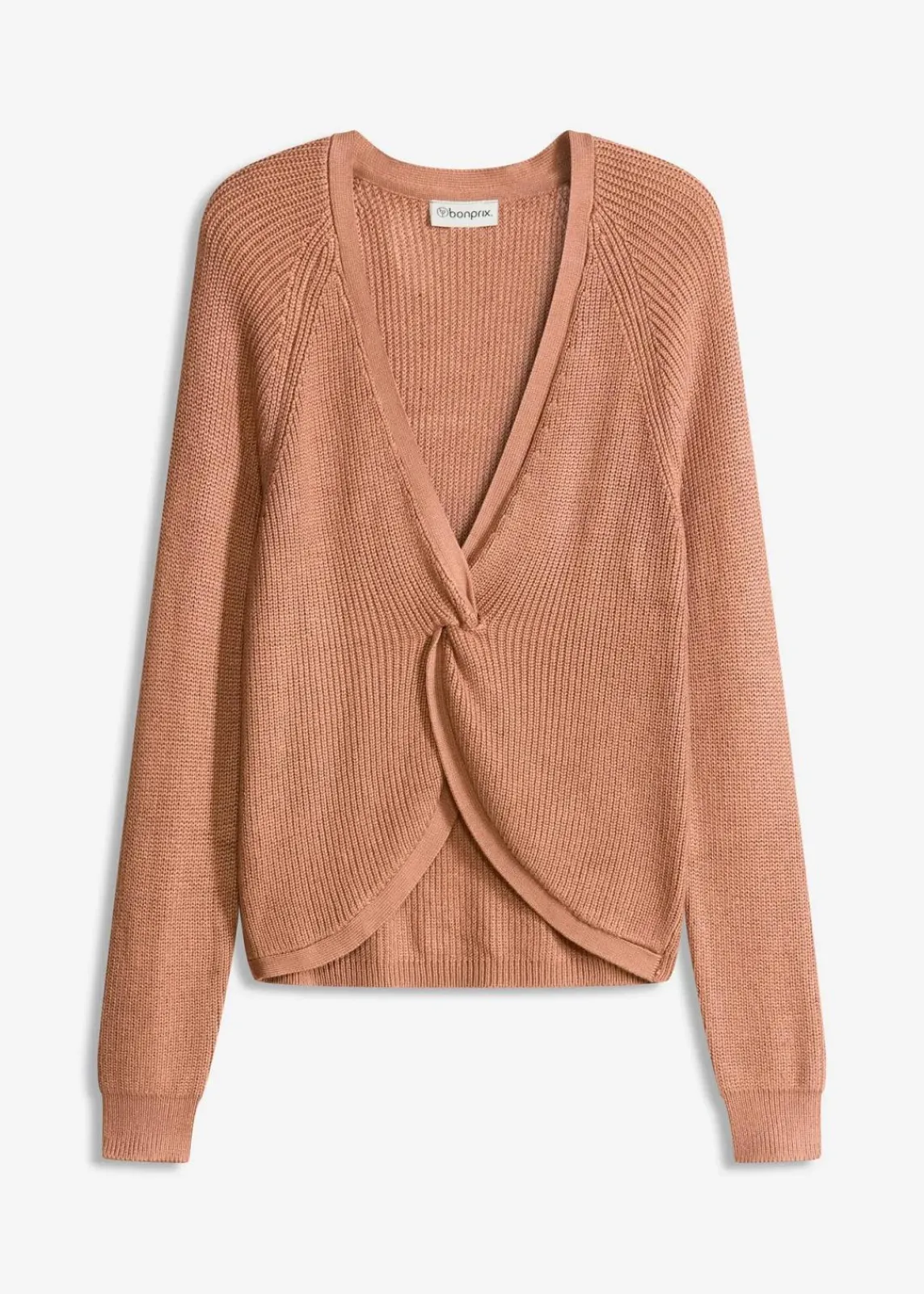 bonprix Bekleidung·Umstandsmode|Bekleidung·Jeans^Ripp-Pullover aus fließendem Viskose-Mix schokosorbet