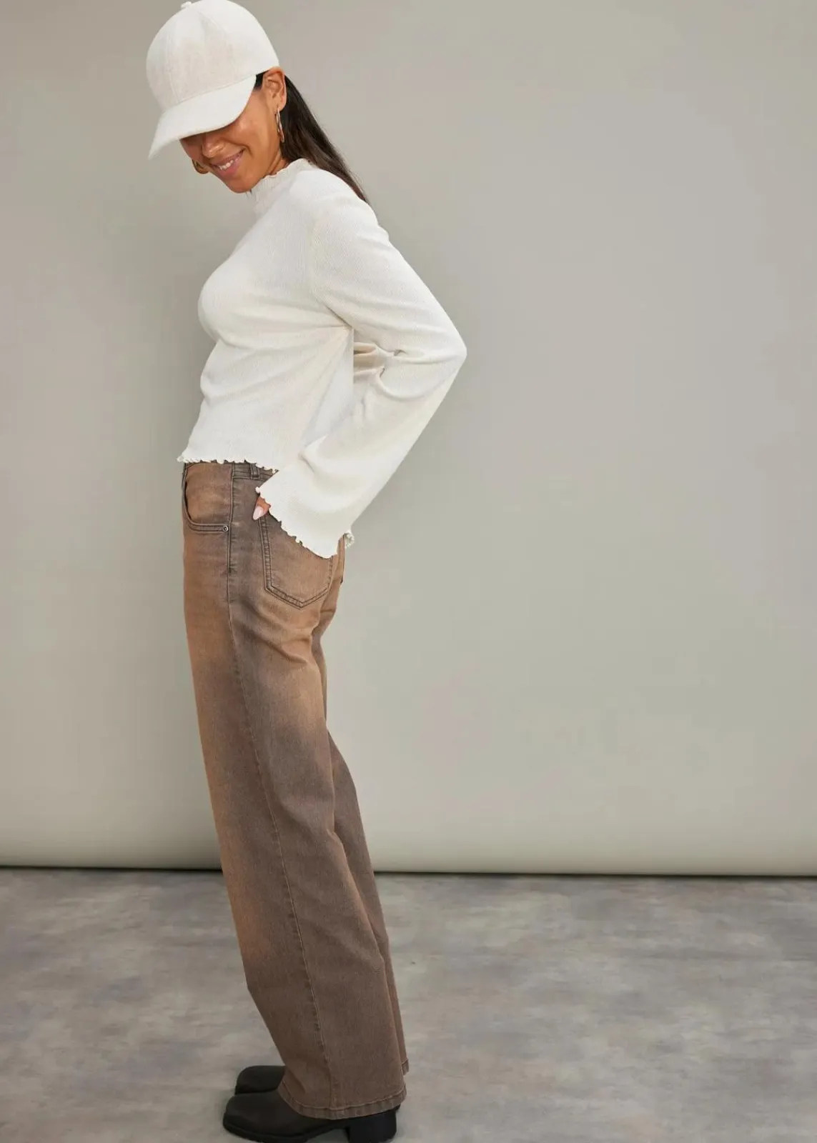 bonprix Shirts & Tops^Rippshirt aus reiner Baumwolle naturbeige