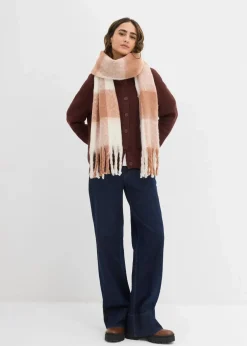 bonprix Bekleidung·Umstandsmode|Bekleidung·Röcke^Rippstrickjacke, Rundhals kaffeebraun
