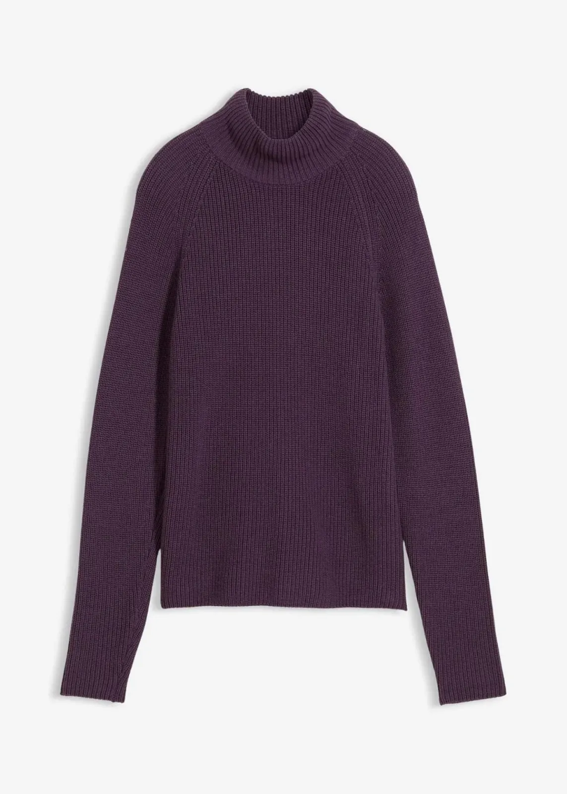 bonprix Bekleidung·Umstandsmode|Strickmode^Rippstrickpullover aus reiner Bio-Baumwolle pflaume