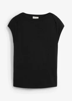 bonprix Shirts & Tops^Ripp-Top aus softem Modal-Mix schwarz