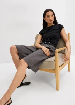 bonprix Shirts & Tops^Ripp-Top aus softem Modal-Mix schwarz